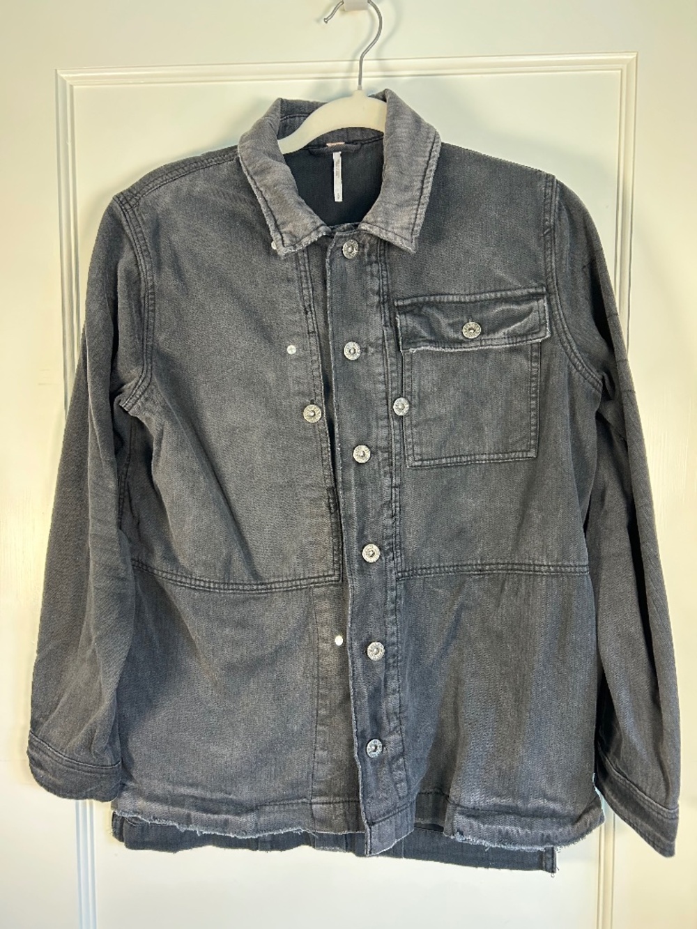 Free People Surplus Military Jacket Black Size SM.